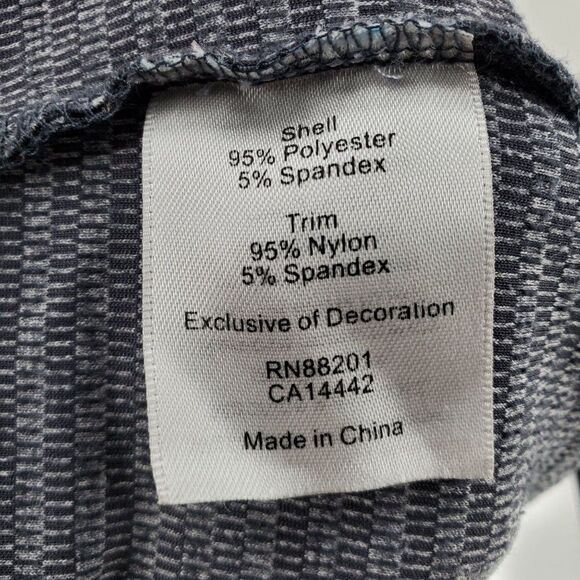 Mondetta Womens Pullover Long Sleeve High Neck Grey Striped Size Small - Picture 10 of 12